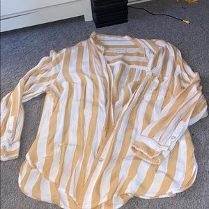 American eagle oversize shirt button up shirt